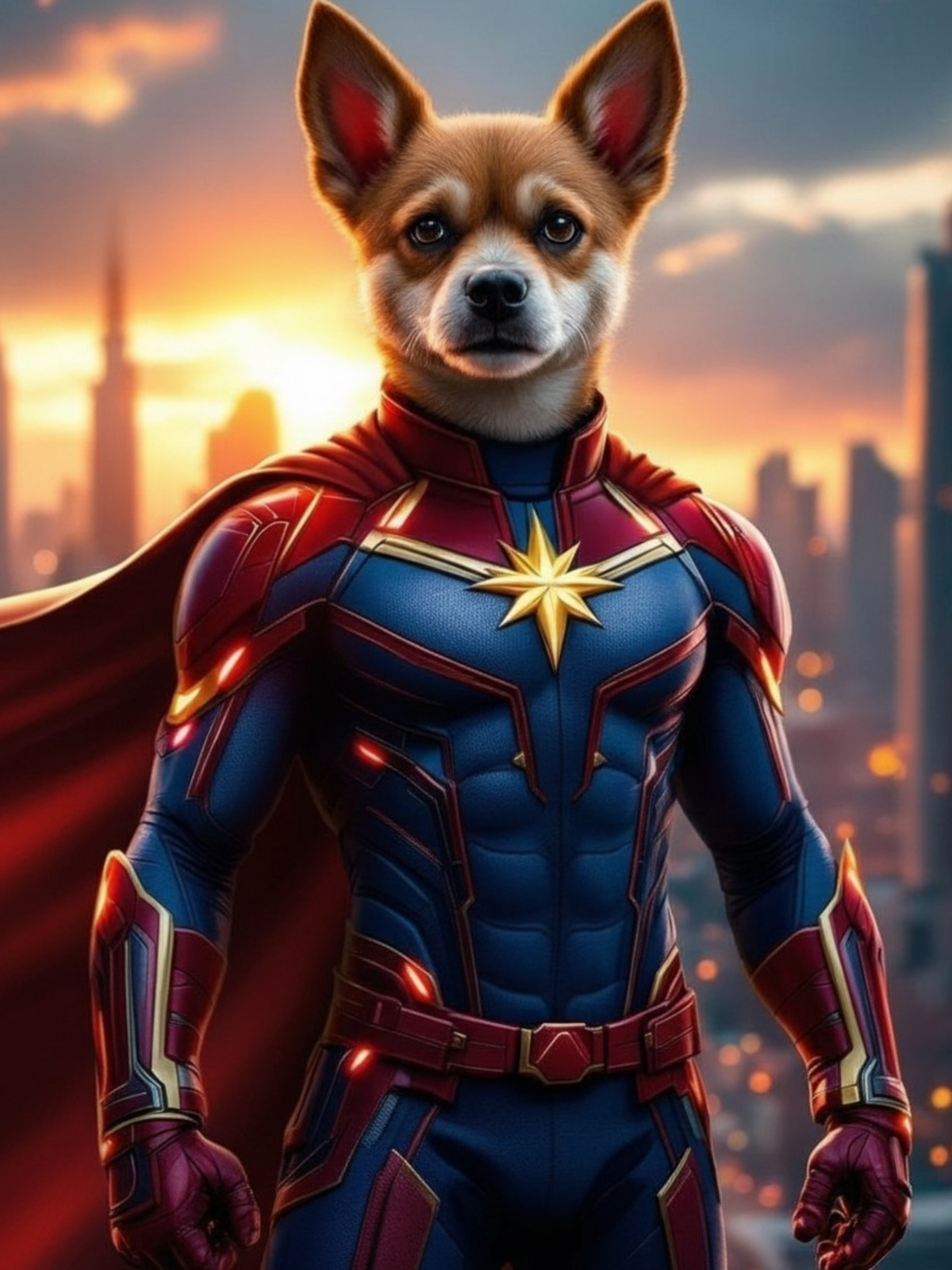 Superheroes - Transform your pet into a hero ! - Choose a favorite superhero style, and we'll create their epic portrait !