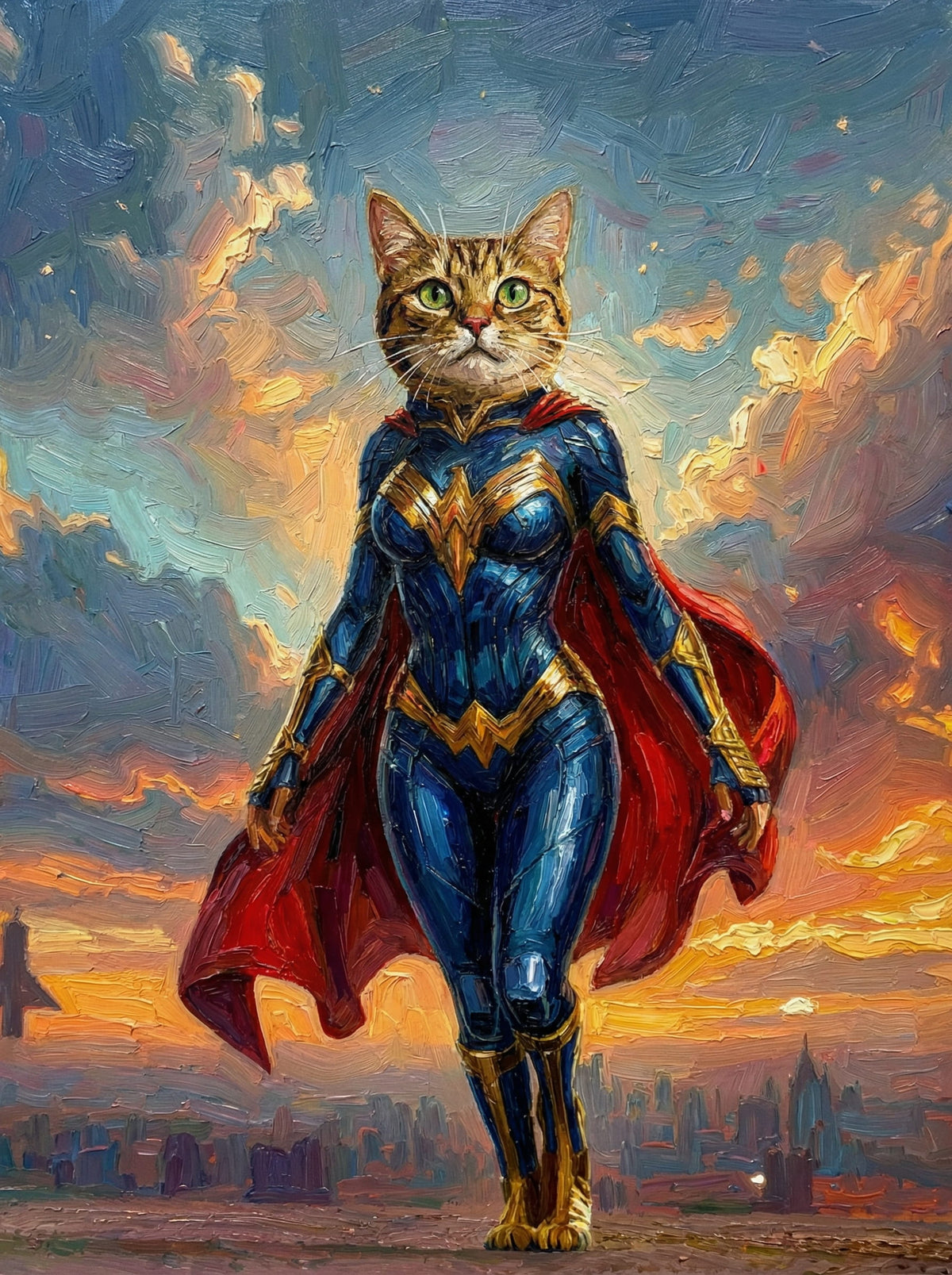Superheroes - Transform your pet into a hero ! - Choose a favorite superhero style, and we'll create their epic portrait !