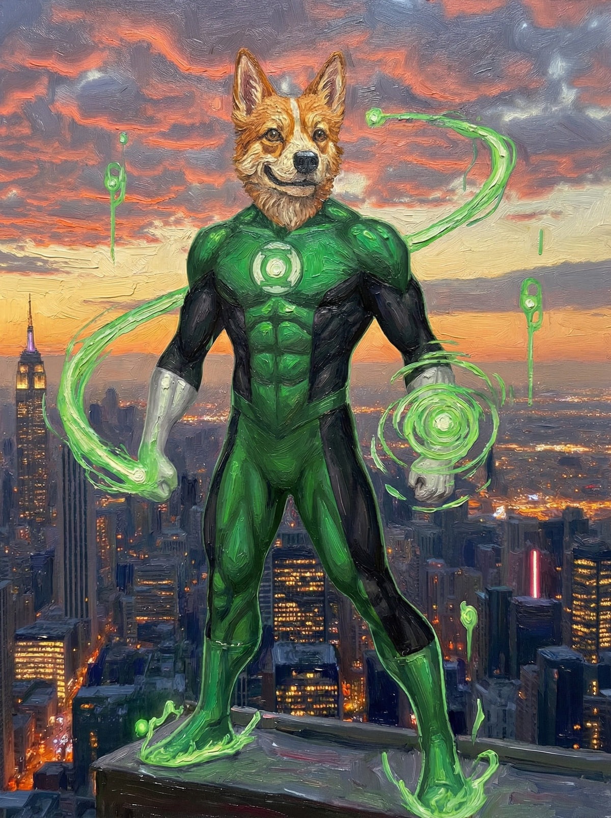 Superheroes - Transform your pet into a hero ! - Choose a favorite superhero style, and we'll create their epic portrait !