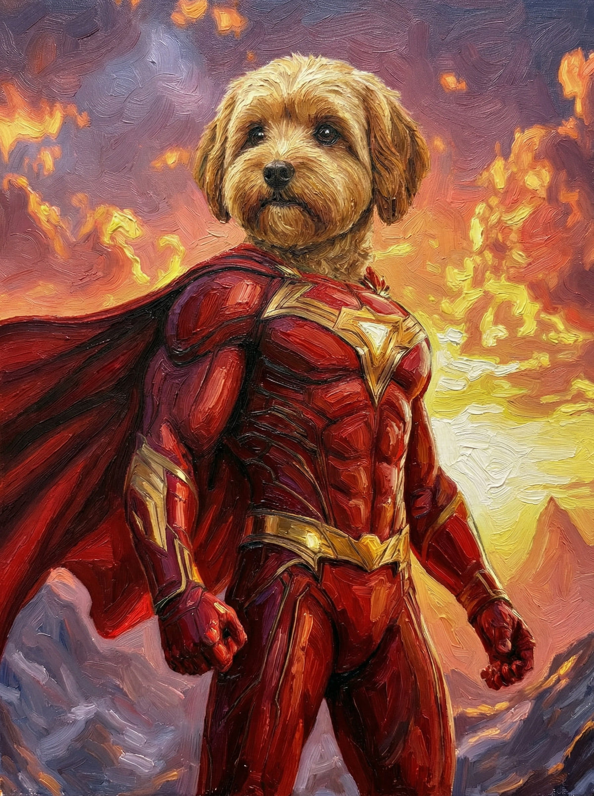 Superheroes - Transform your pet into a hero ! - Choose a favorite superhero style, and we'll create their epic portrait !