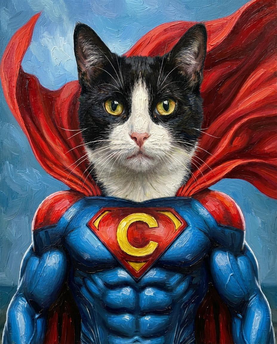 Superheroes - Transform your pet into a hero ! - Choose a favorite superhero style, and we'll create their epic portrait !