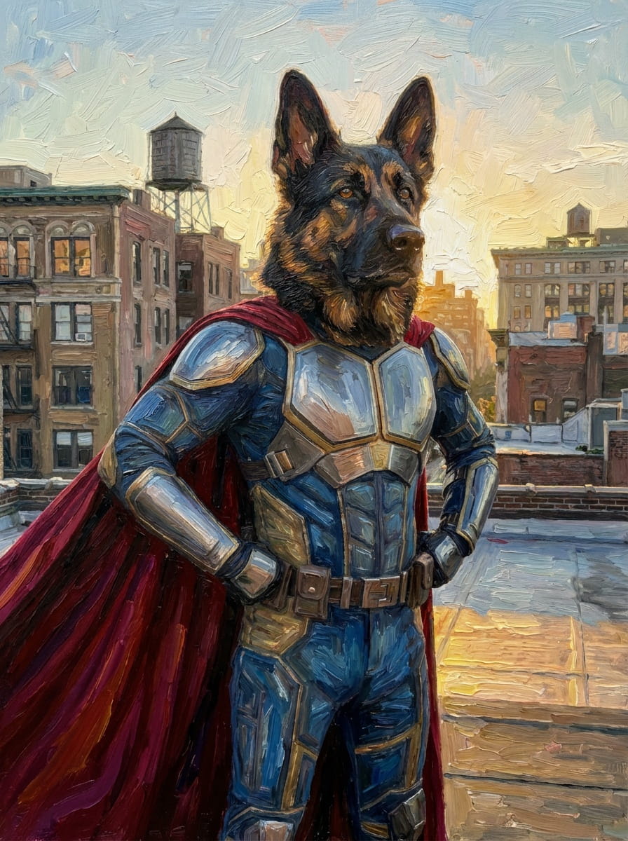 Superheroes - Transform your pet into a hero ! - Choose a favorite superhero style, and we'll create their epic portrait !